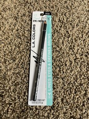 L.A. COLORS Eye & Brow Pencil — Very Black
